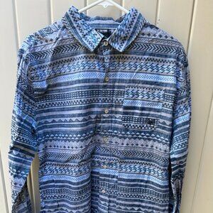 Zoo York Long Sleeve Button Down Shirt Size Large